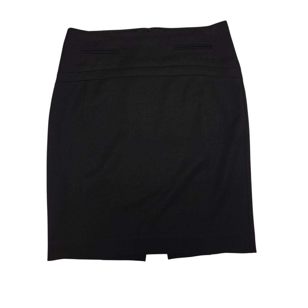Express Black Stretch Pencil Midi Career Skirt Women Size 0